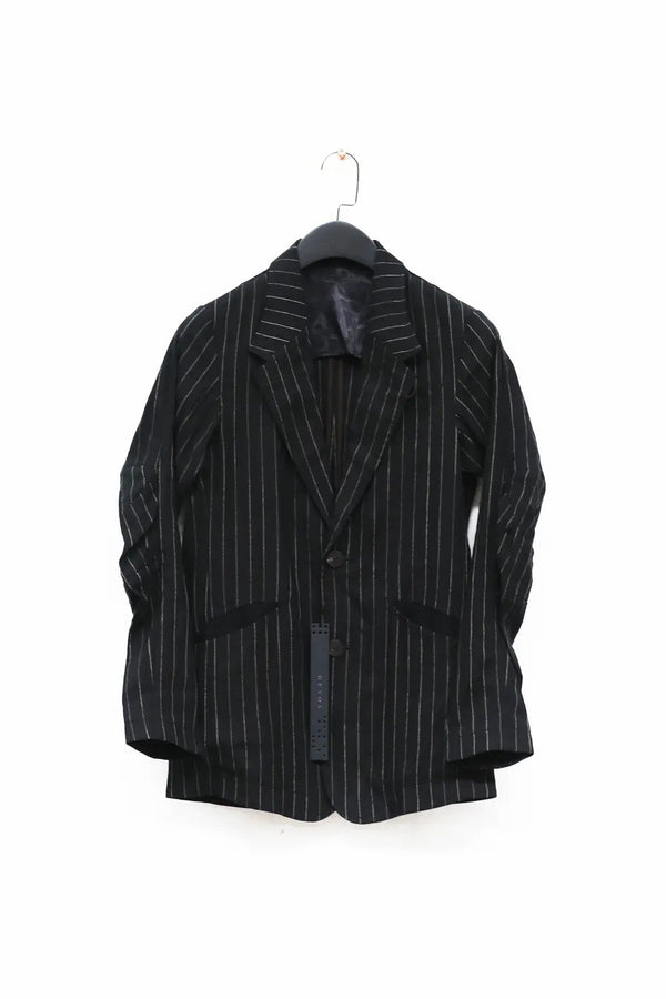 DEVOA black striped jacket JKK-LPS.